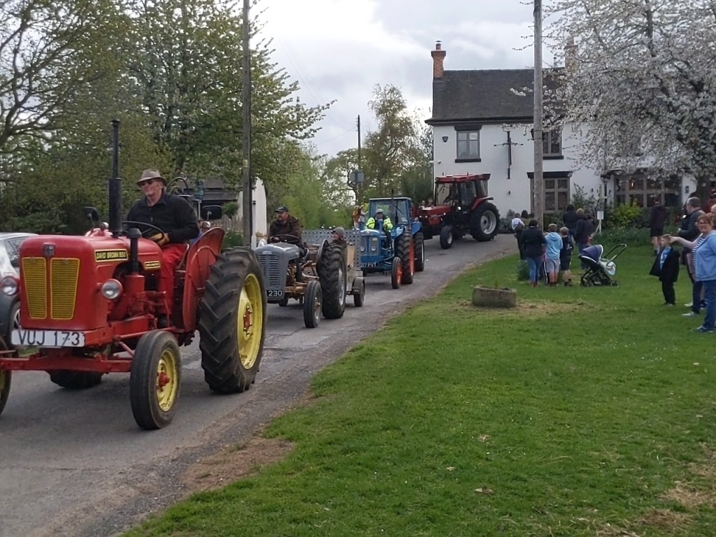 Tractor Rally through Hankelow, 13th April 2025